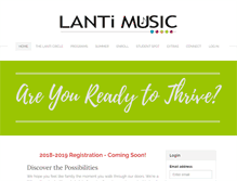 Tablet Screenshot of lantimusic.com